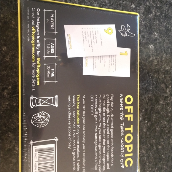 Off Topic New Sealed Adult Fun Party Game - Picture 2 of 4
